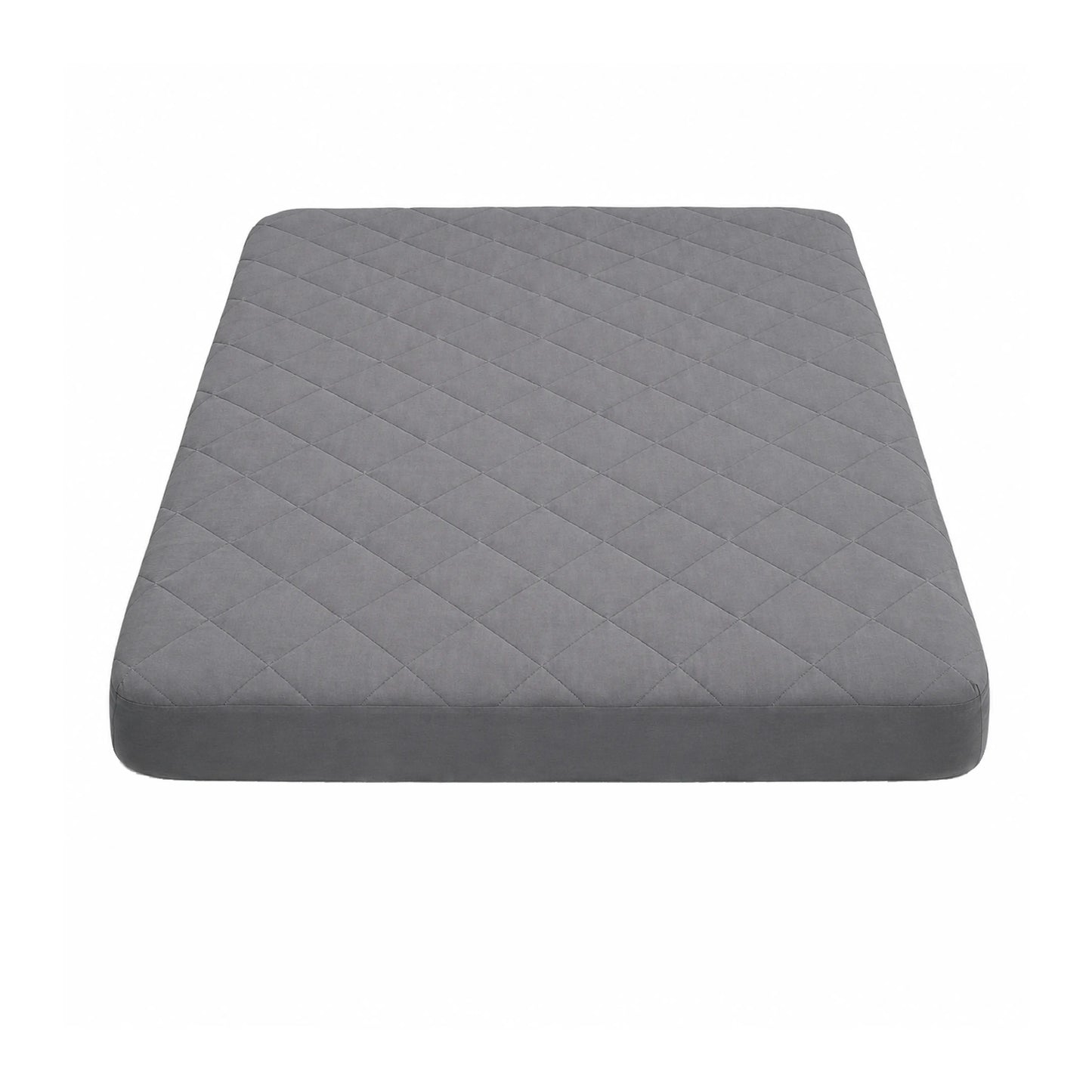 100% Waterproof Quilted Fitted Mattress Cover - Dark Grey
