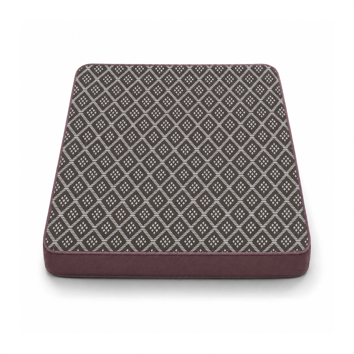 100% Waterproof Quilted Fitted Mattress Cover - Brown Pattern