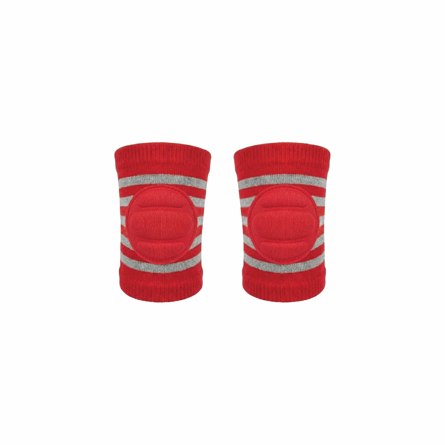 Infant Knee Pads – Red & Grey | Anti Slip Crawling Guard