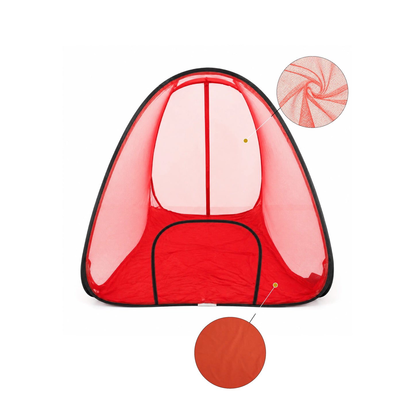 Foldable Pop-Up Mosquito Net Tent –Red