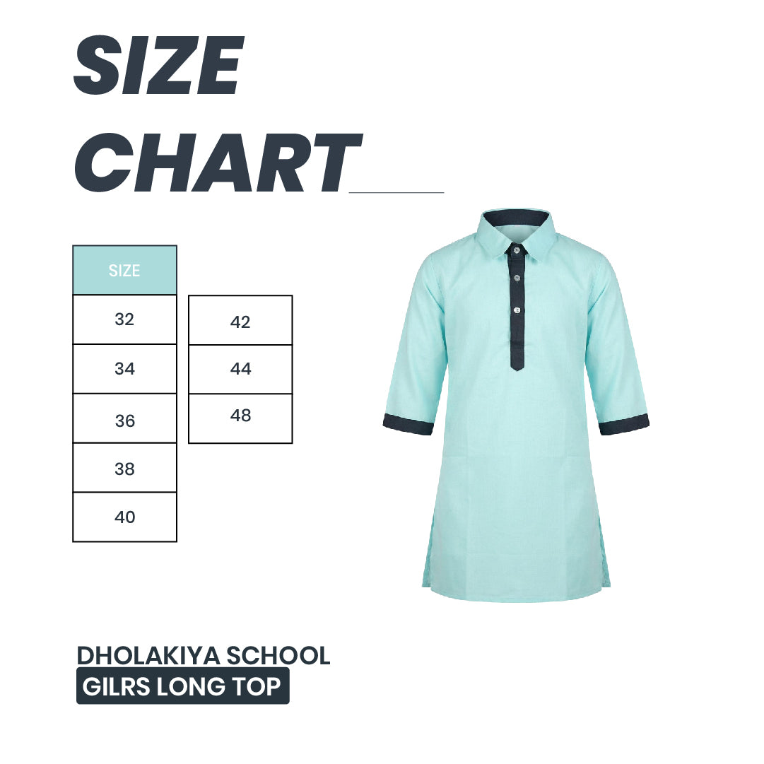 Dholakiya School Uniform Girls Long Top