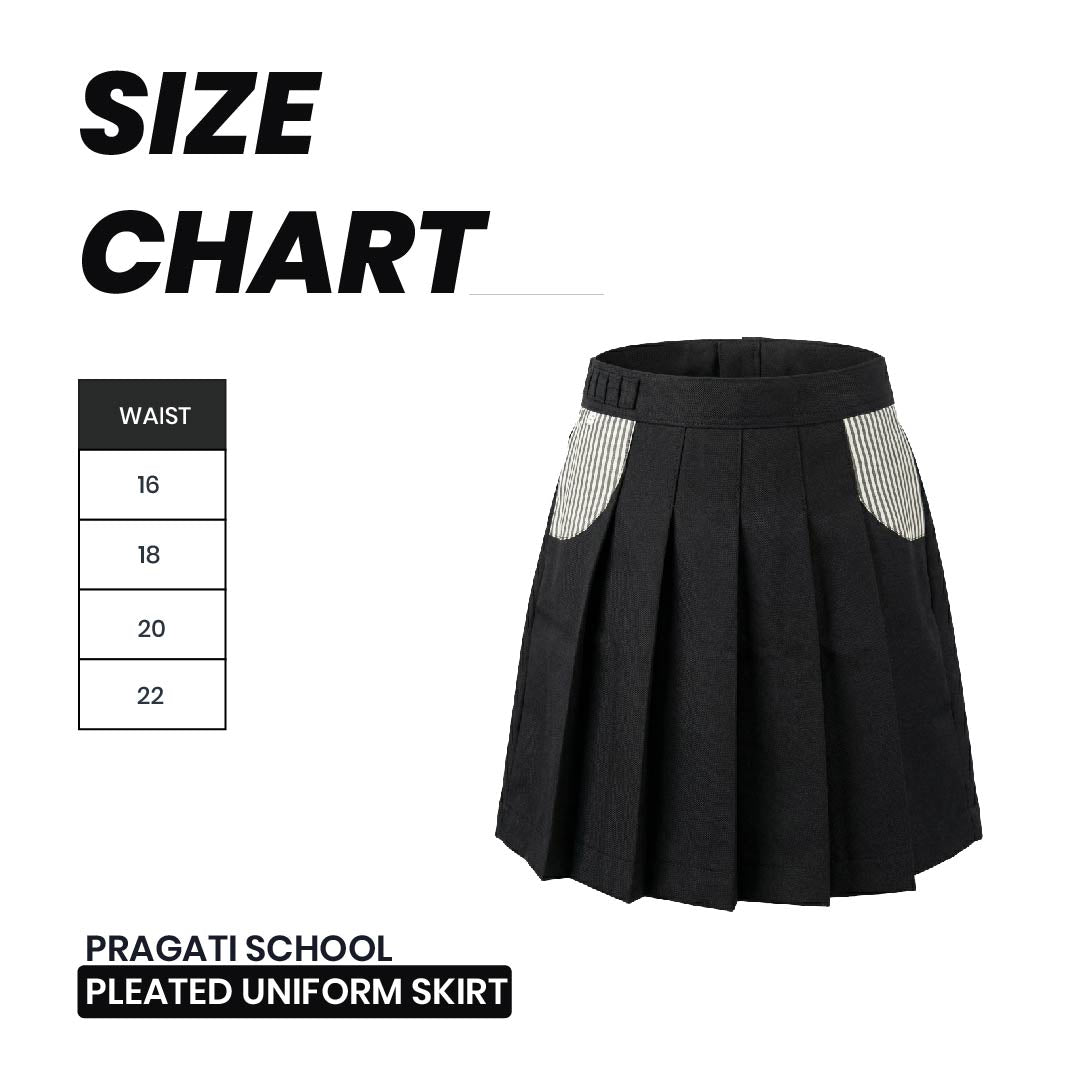 Pragati School Pleated Uniform Skirt