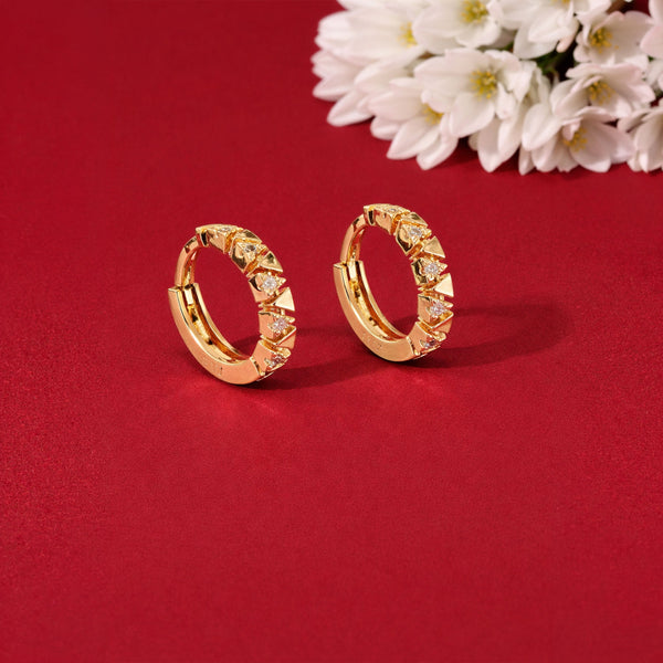 Shivora Stylish Gold Mini Hoop Earrings
