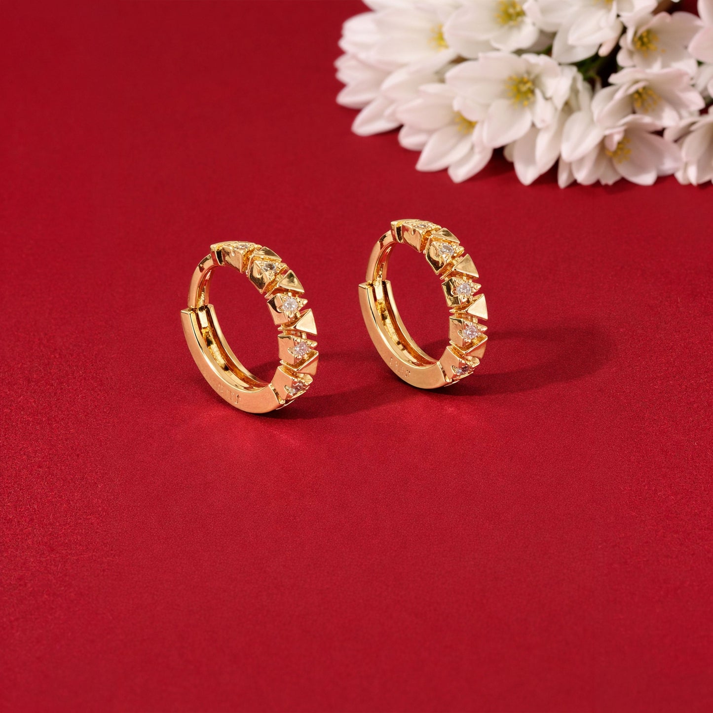 Shivora Stylish Gold Mini Hoop Earrings