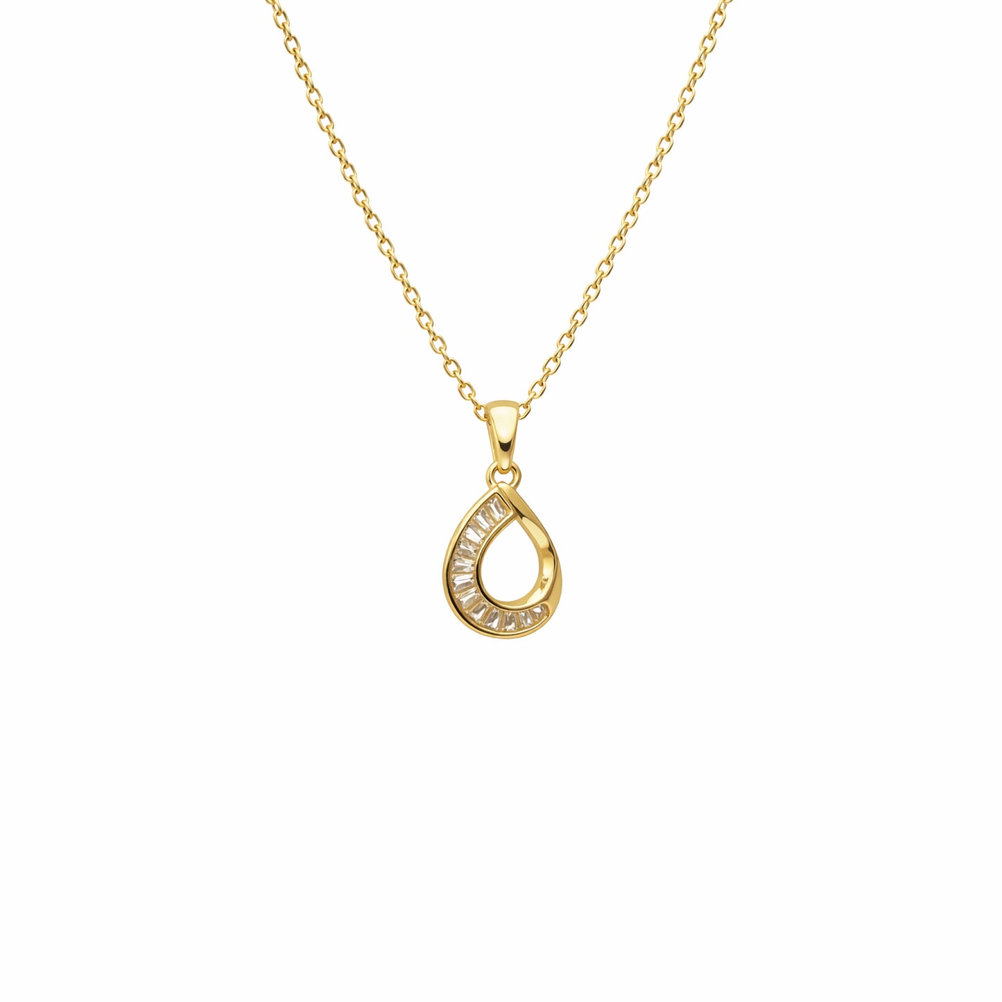 Shivora Teardrop Spark Pendant Necklace