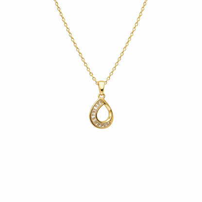 Shivora Teardrop Spark Pendant Necklace
