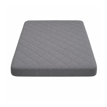100% Waterproof Quilted Fitted Mattress Cover - Dark Grey