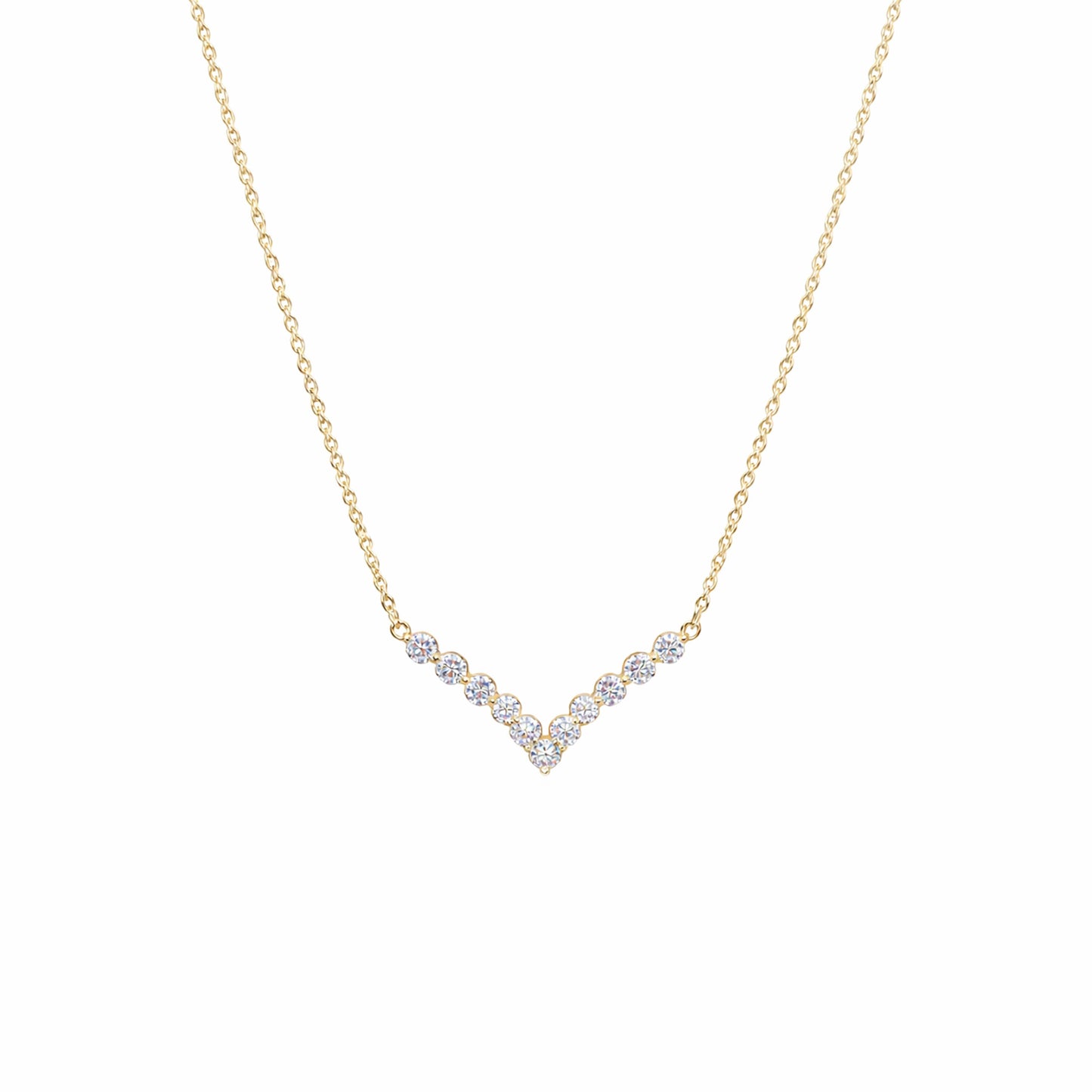 Shivora Aurora V-Line Diamond Necklace