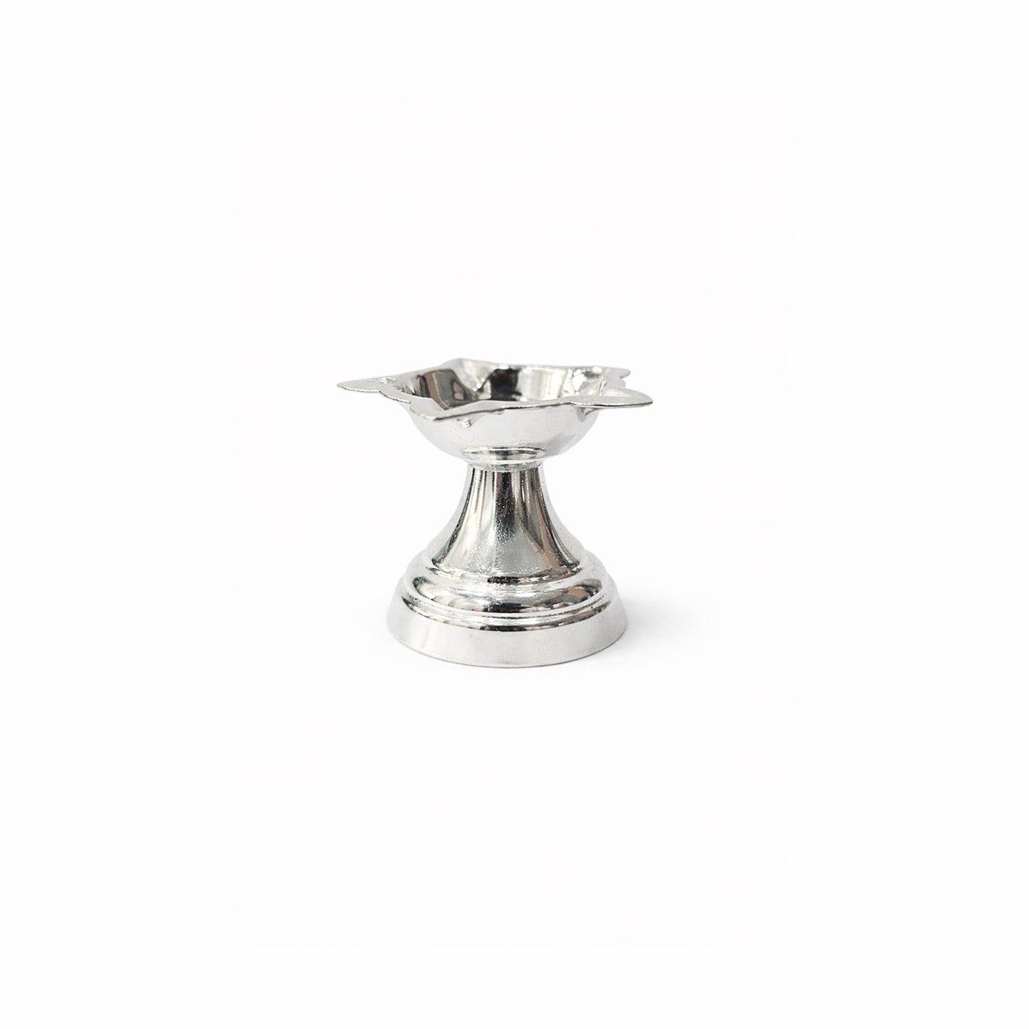 Shivora Silver Flower Diya
