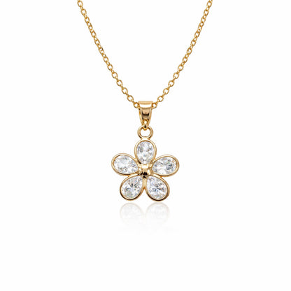 Shivora Blossom Crystal Flower Necklace