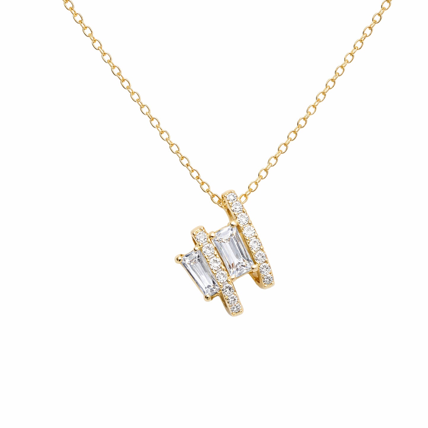 Shivora Aurielle Crystal Pendant Necklace