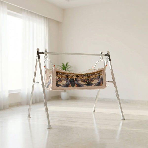 Bubzee Steel Baby Jhula Stand (Standard Frame)