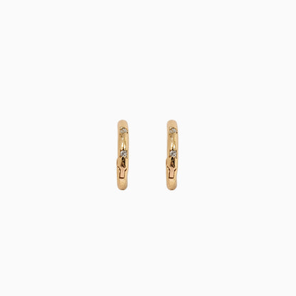 Shivora Lunex Crystal Huggie Hoops