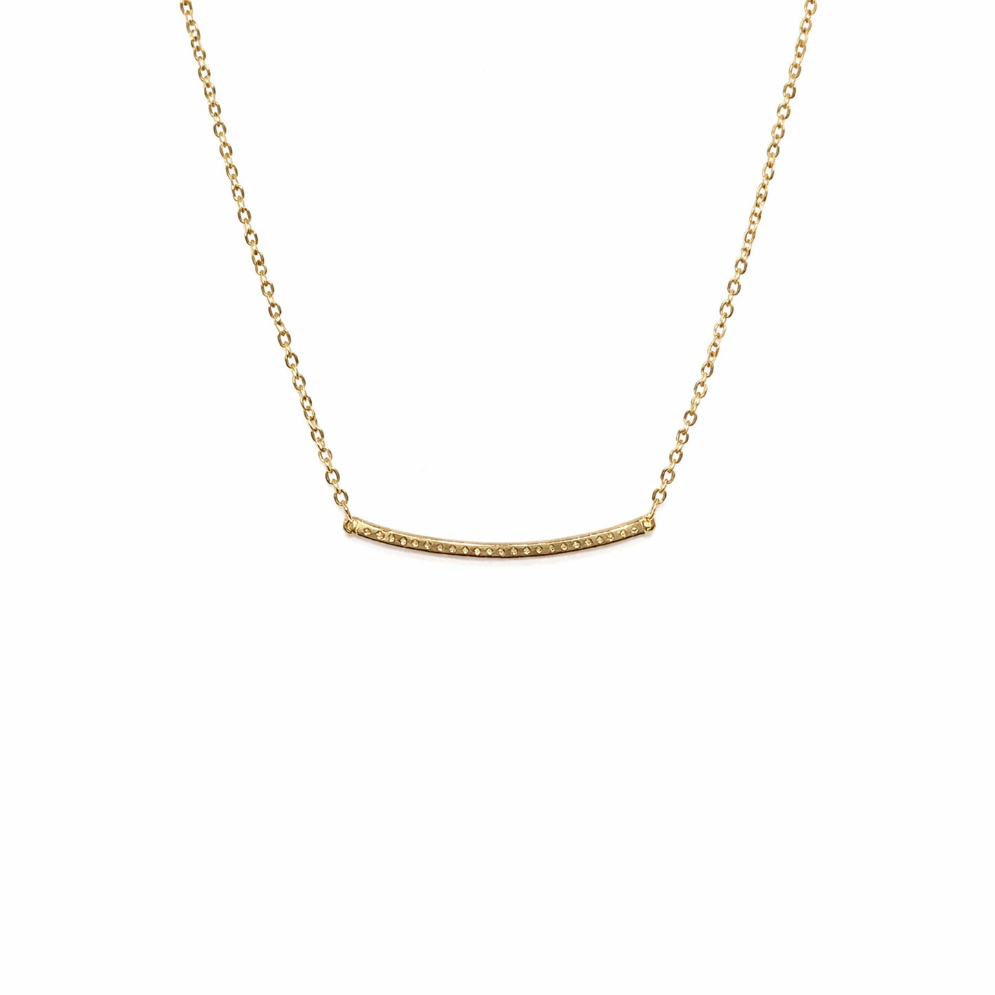 Shivora Minimal Bar Crystal Necklace