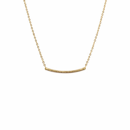 Shivora Minimal Bar Crystal Necklace