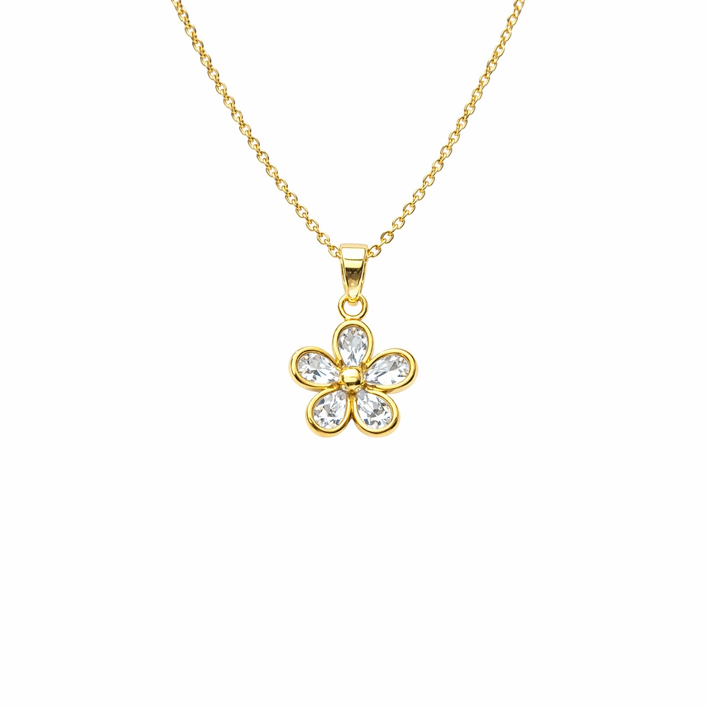 Shivora Blossom Crystal Flower Necklace