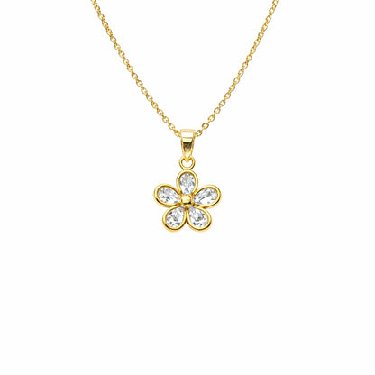Shivora Blossom Crystal Flower Necklace