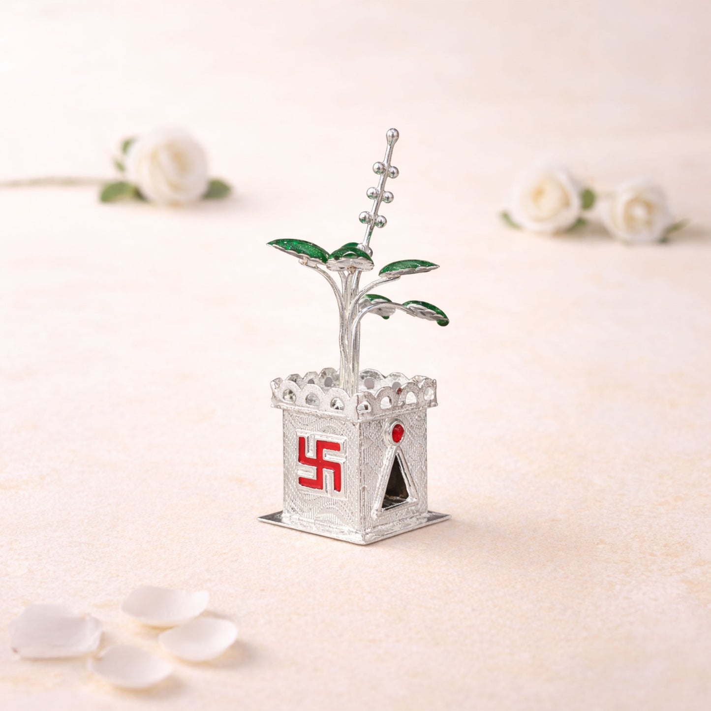 Shivora Decorative Tulsi Plant (Small)