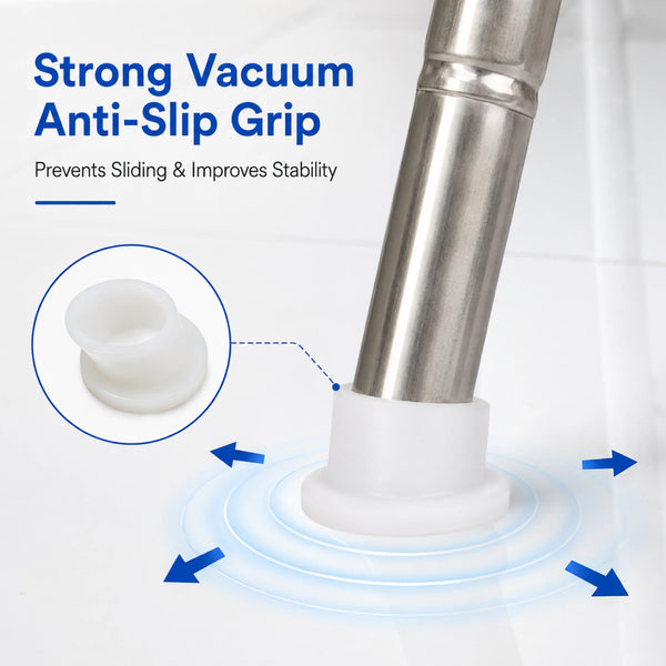 White Silicone Vacuum Pads for Round Pipe Baby Cradle – 4 Pieces