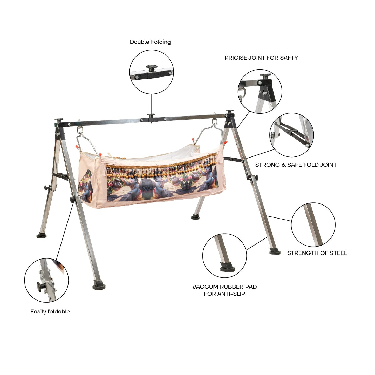 Bubzee FlexPro Adjustable A-Frame Stand (Heavy Duty Steel)