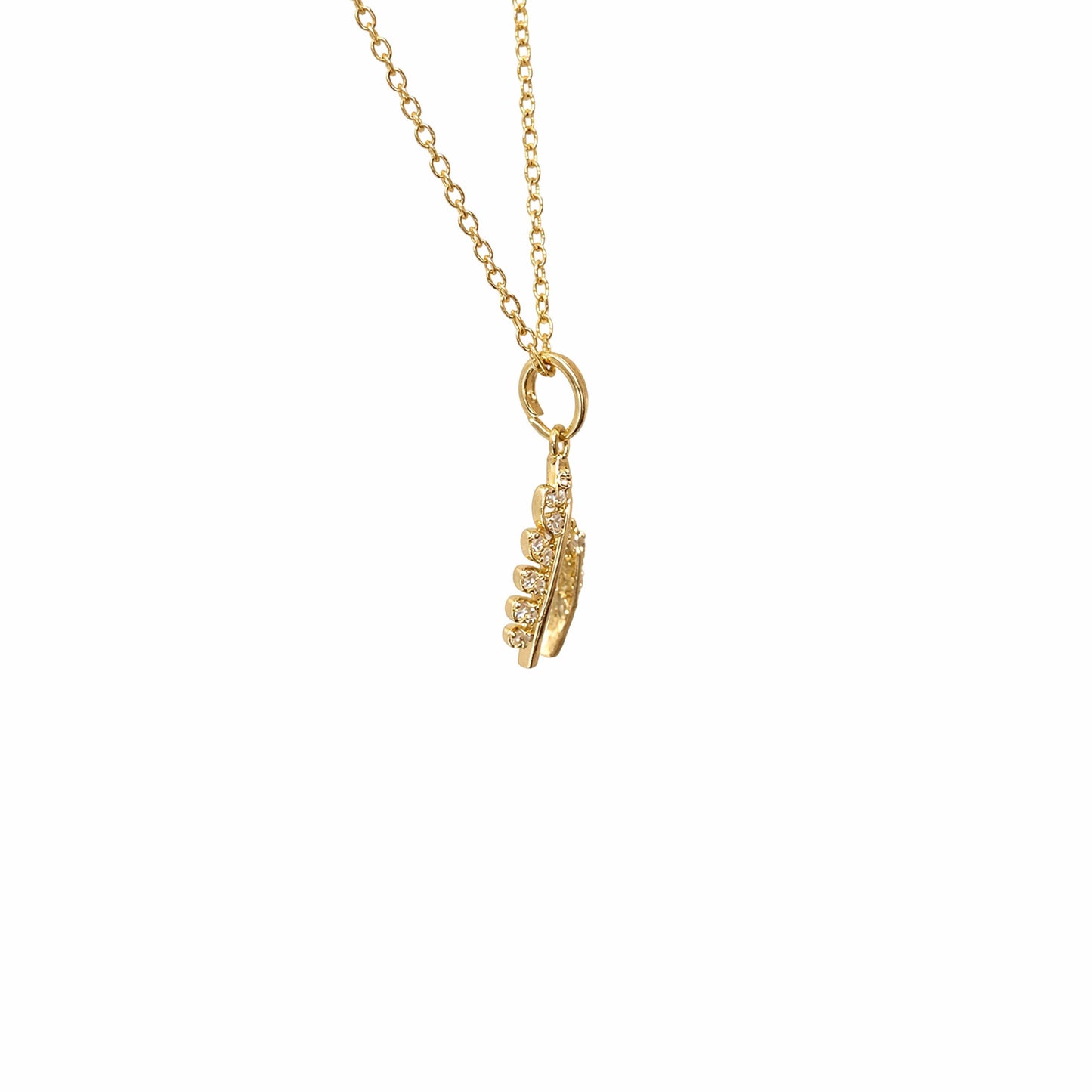 Shivora Fern Leaf Duo Necklace