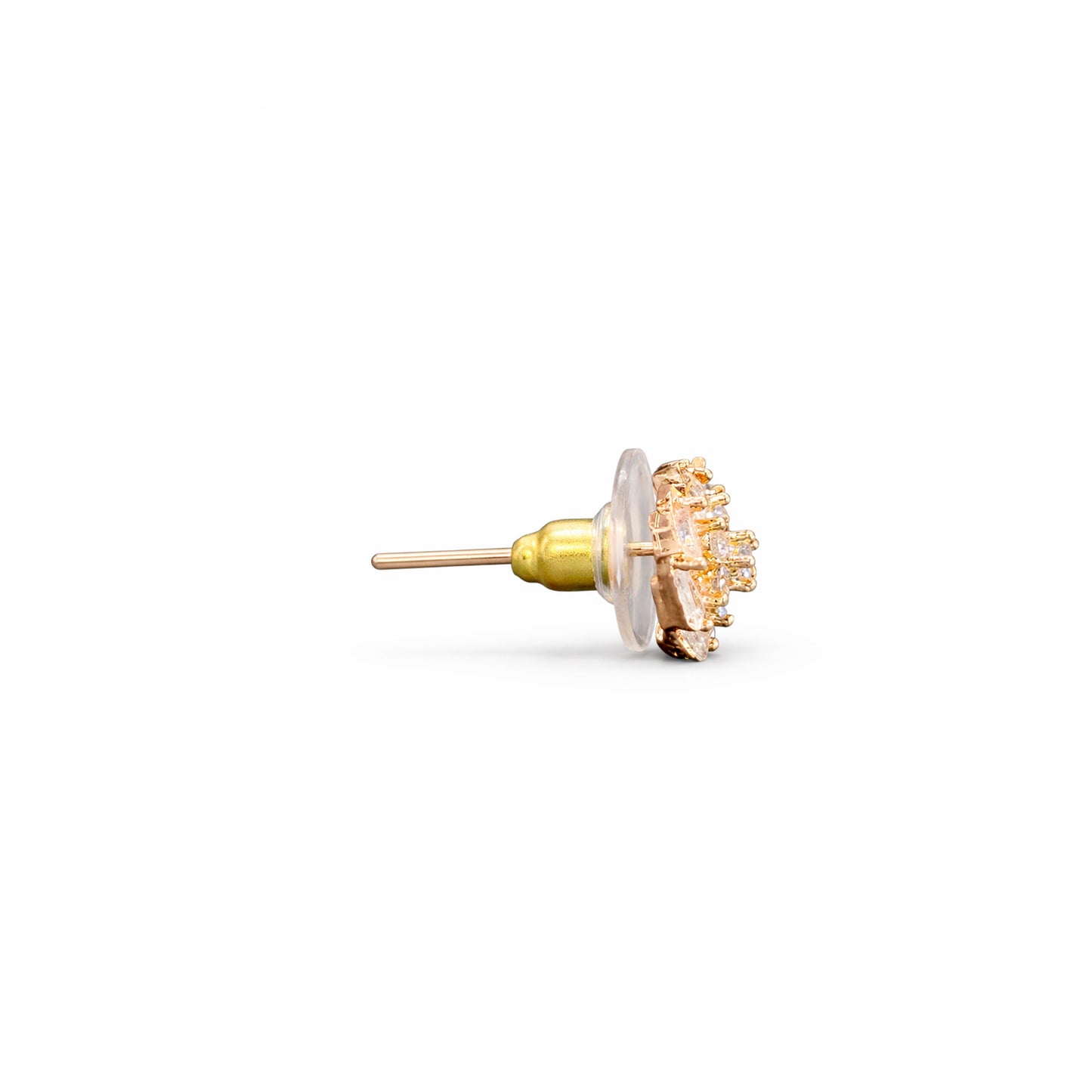 Shivora Crystal Bloom Stud Earrings