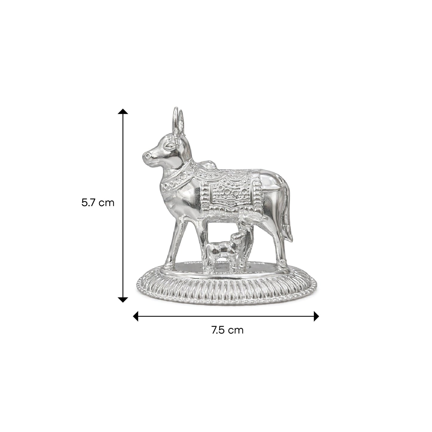 Shivora Divine silver kamdhenu cow