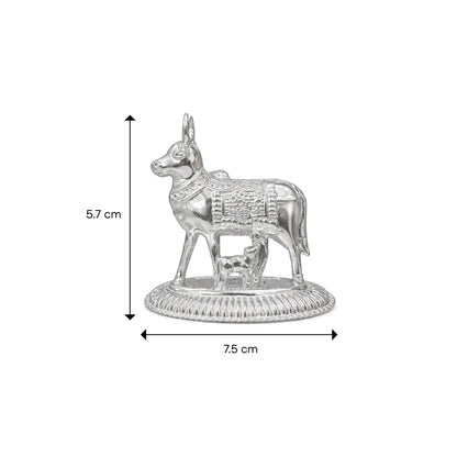 Shivora Divine silver kamdhenu cow