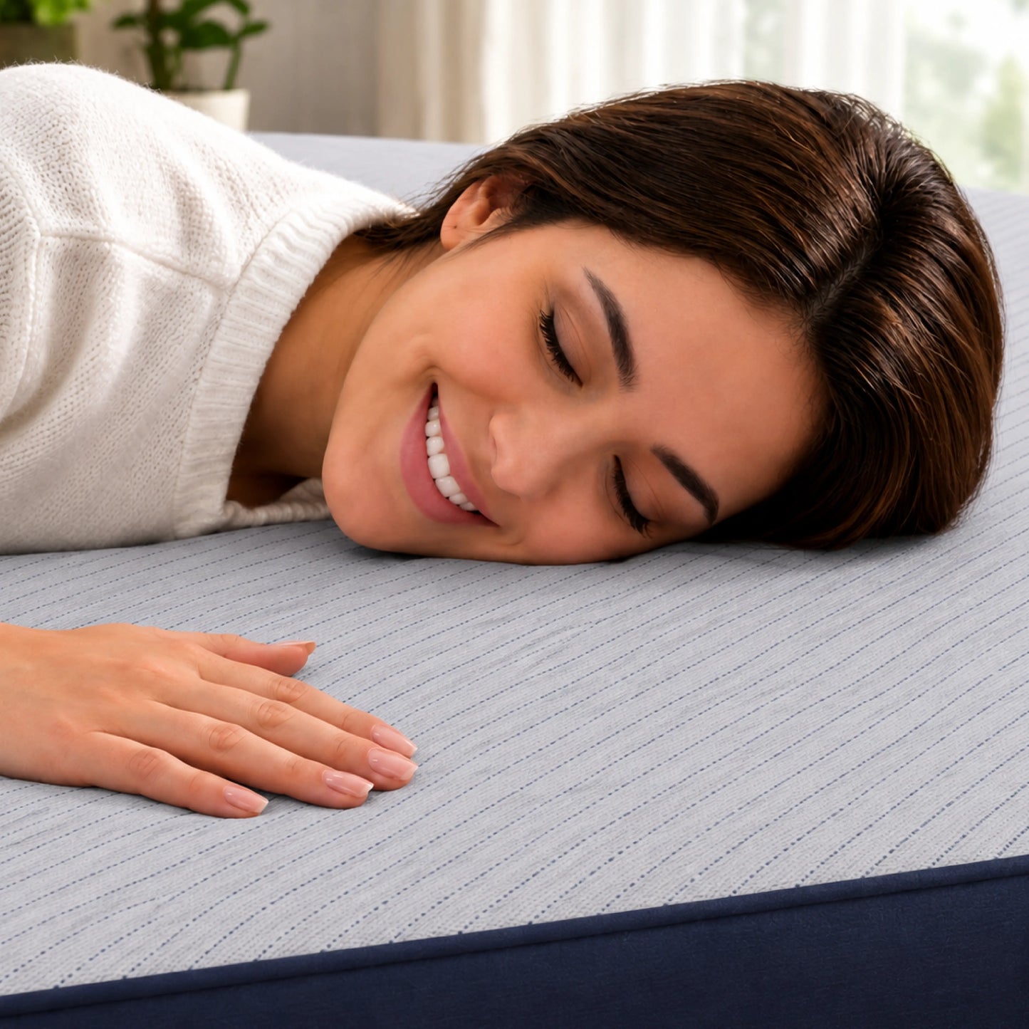 100% Waterproof Quilted Fitted Mattress Cover - Light Grey