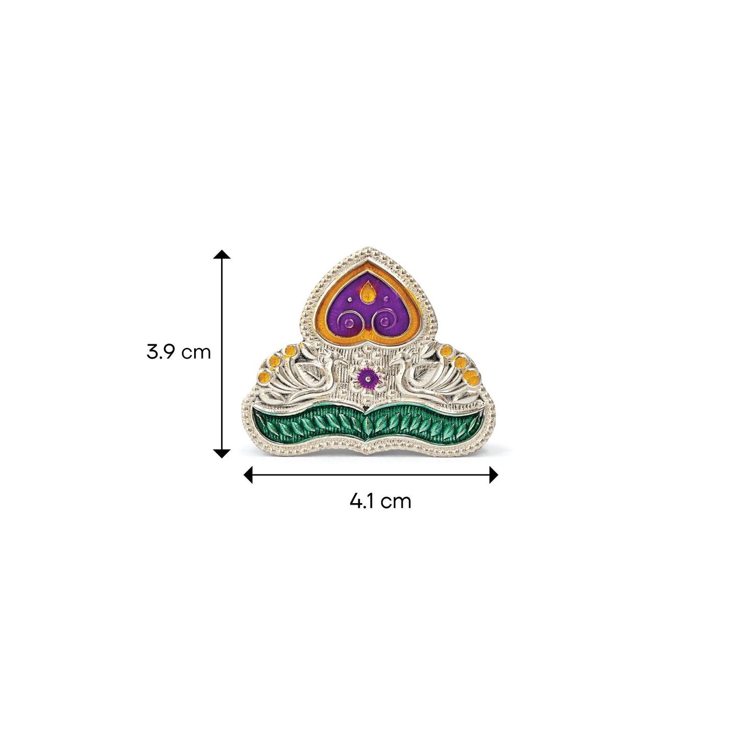 Shivora Shubh Mor Design Mukut for God Idol