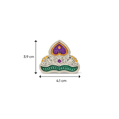 Shivora Shubh Mor Design Mukut for God Idol