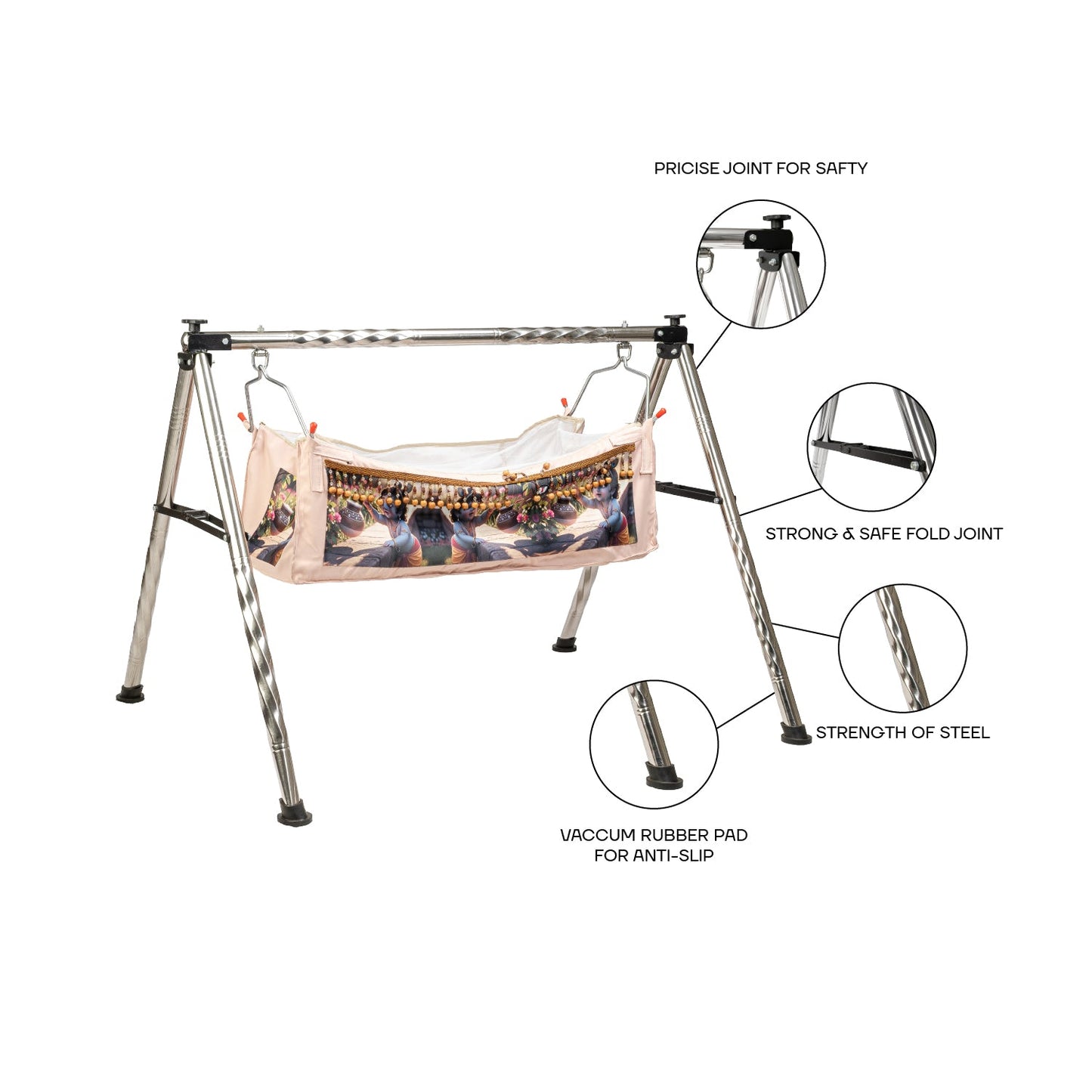 Bubzee Portable Adjustable Sawhorse Stand (Heavy Duty Steel)