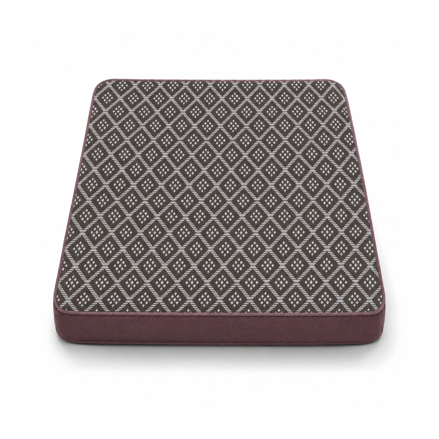 100% Waterproof Quilted Fitted Mattress Cover - Brown Pattern
