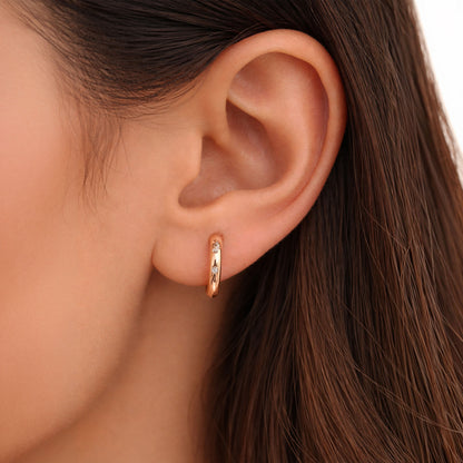 Shivora Lunex Crystal Huggie Hoops