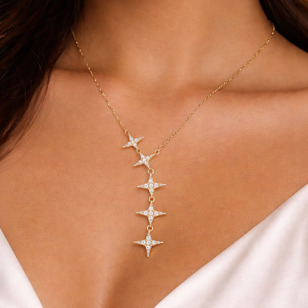 Shivora Star Cascade Necklace