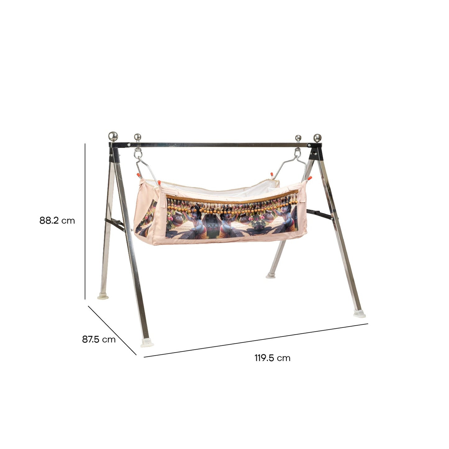 Bubzee Dual Knob Baby Jhula Stand (Wide Frame)