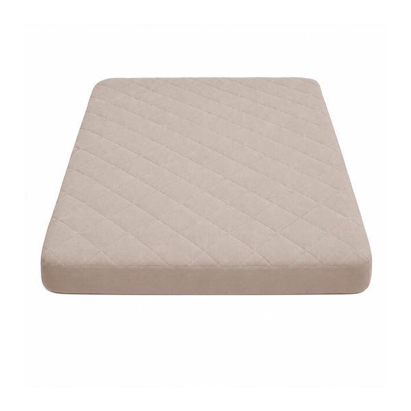 100% Waterproof Quilted Fitted Mattress Cover - Tan