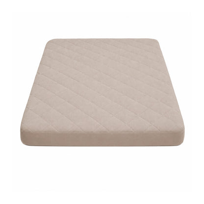 100% Waterproof Quilted Fitted Mattress Cover - Tan