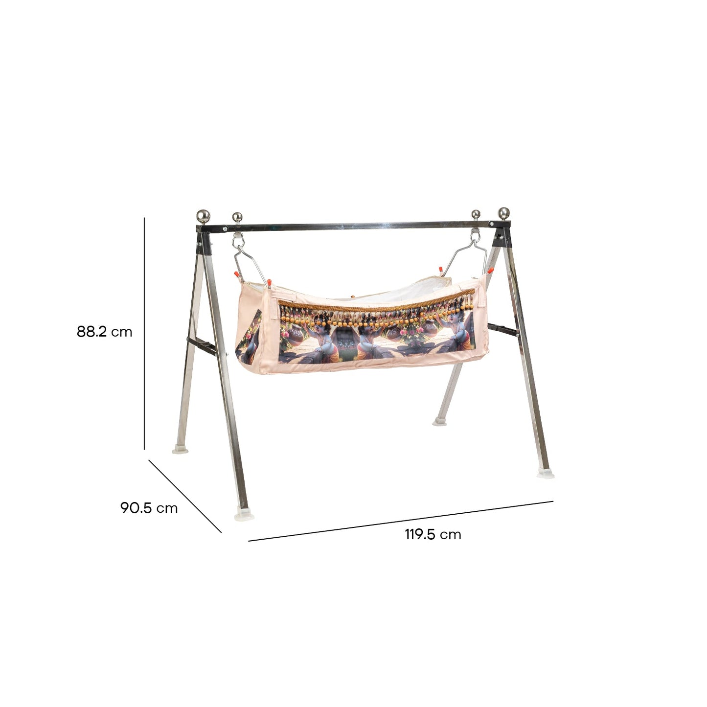 Bubzee Steel Baby Jhula Stand (Standard Frame)