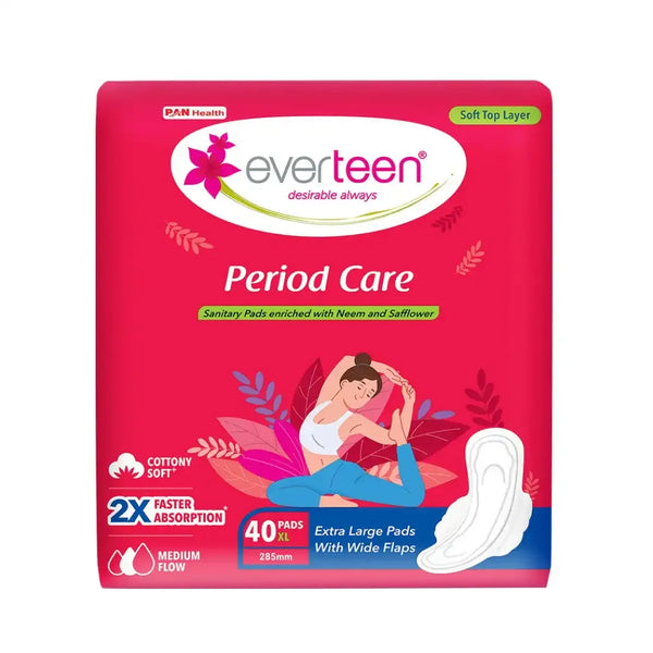 Period Care Soft XL with Neem-Safflower Sanitary Pads - 40 Pads, 320mm