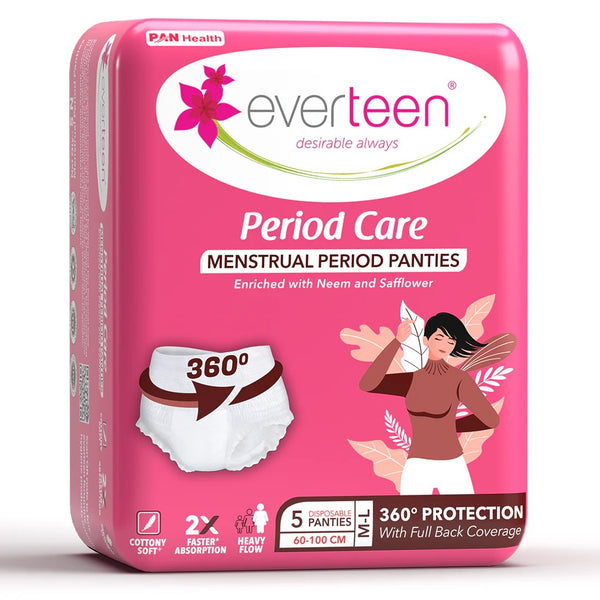 Everteen Disposable Period Panties enriched with Neem and Safflower