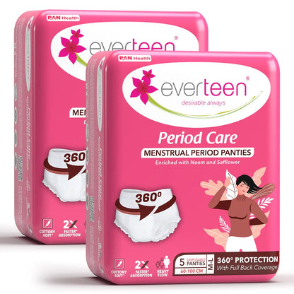 Everteen Disposable Period Panties enriched with Neem and Safflower