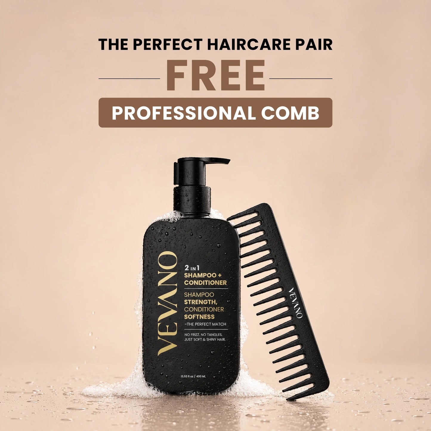 VEVANO 2-IN-1 SHAMPOO + CONDITIONER - 400ml