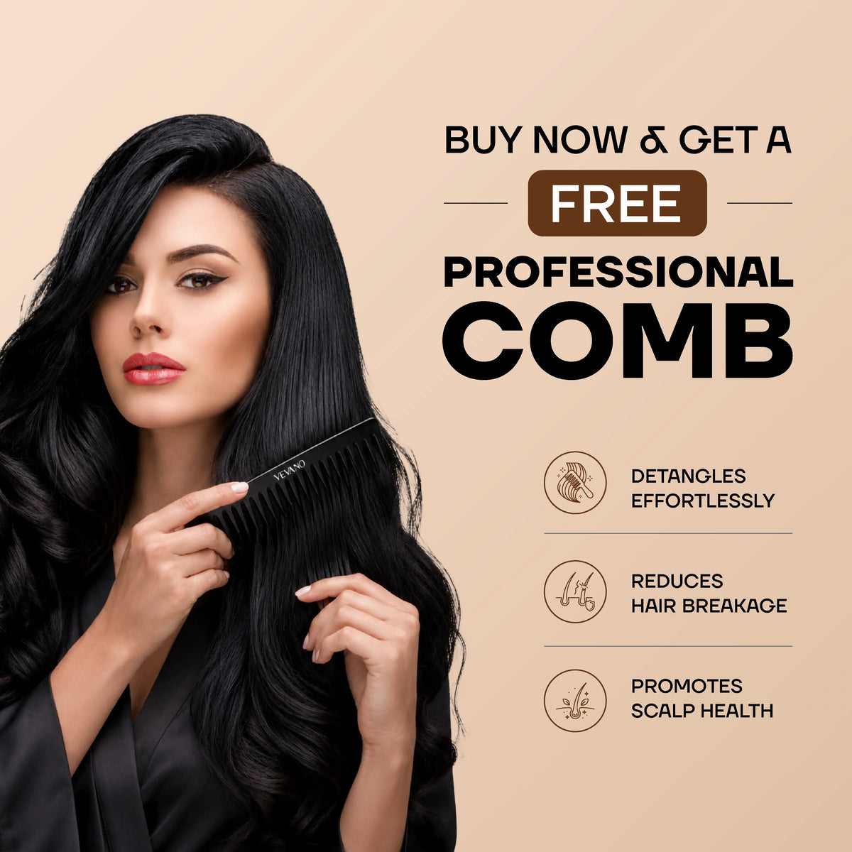 VEVANO 2-IN-1 SHAMPOO + CONDITIONER - 400ml