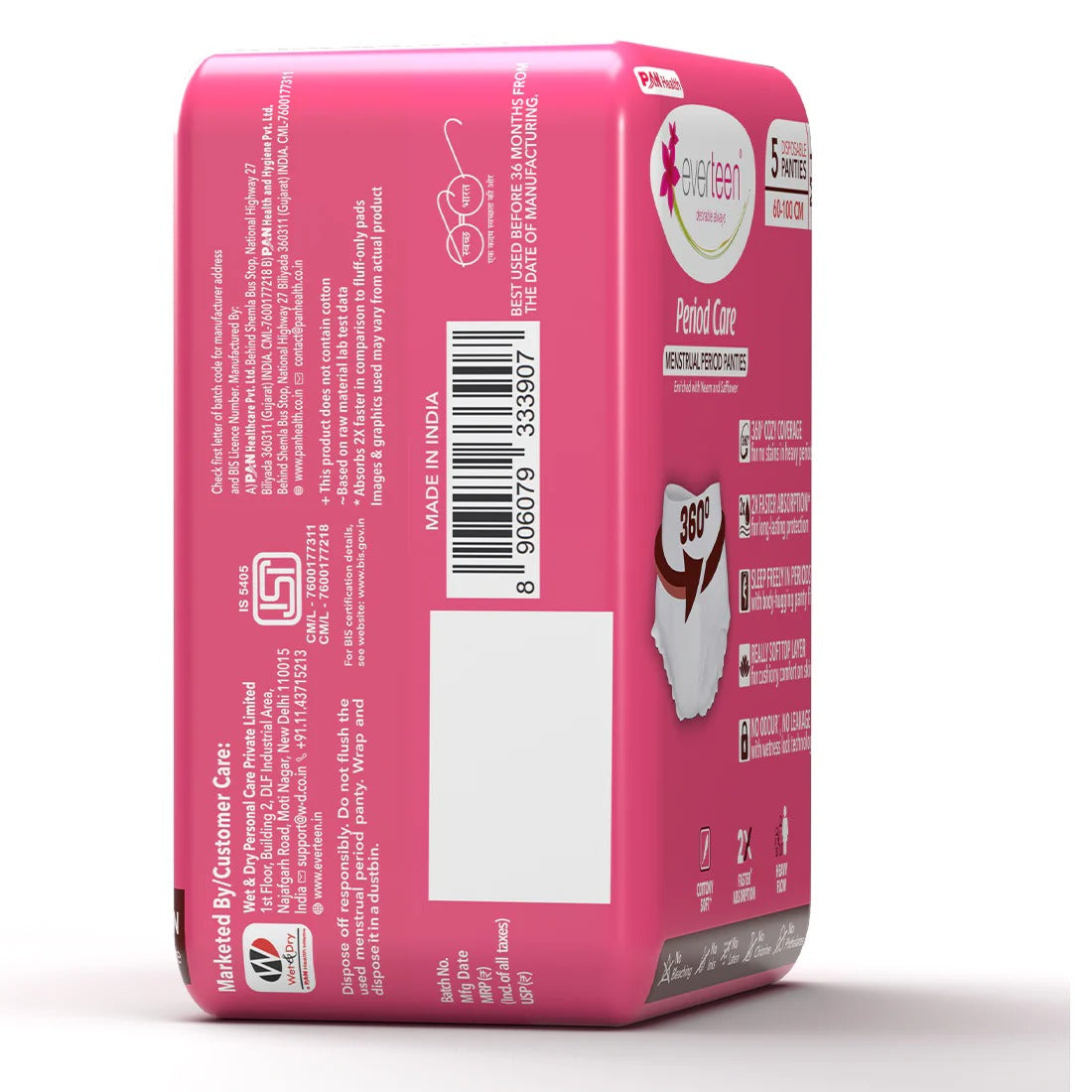 Everteen Disposable Period Panties enriched with Neem and Safflower