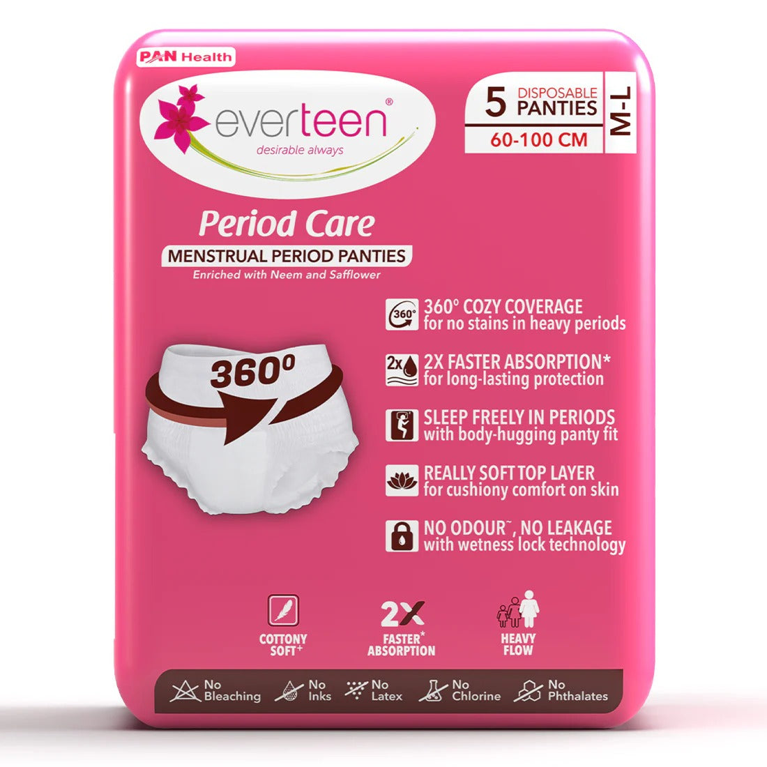 Everteen Disposable Period Panties enriched with Neem and Safflower