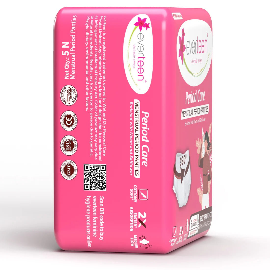 Everteen Disposable Period Panties enriched with Neem and Safflower