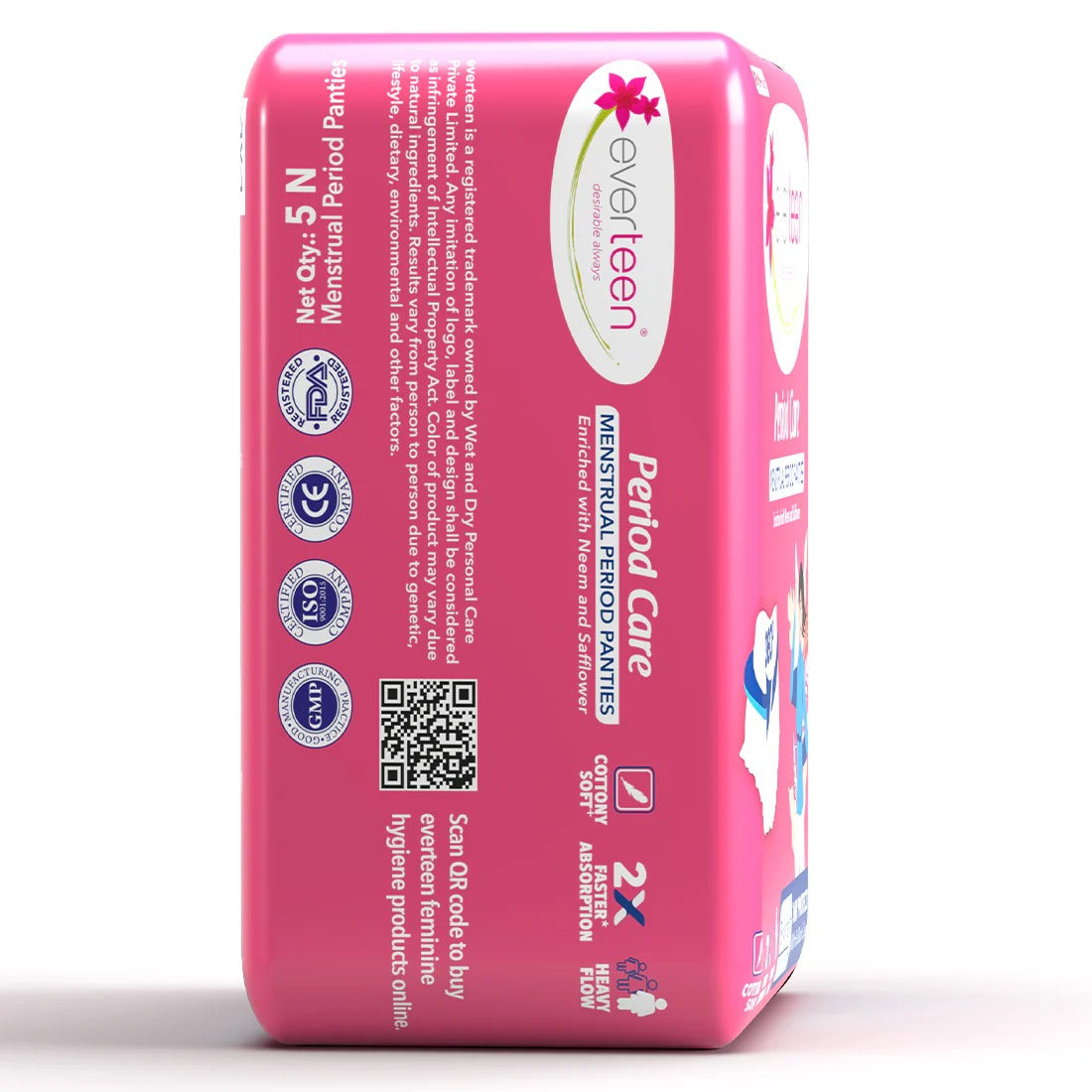 Everteen Disposable Period Panties, Enriched with Neem and Safflower