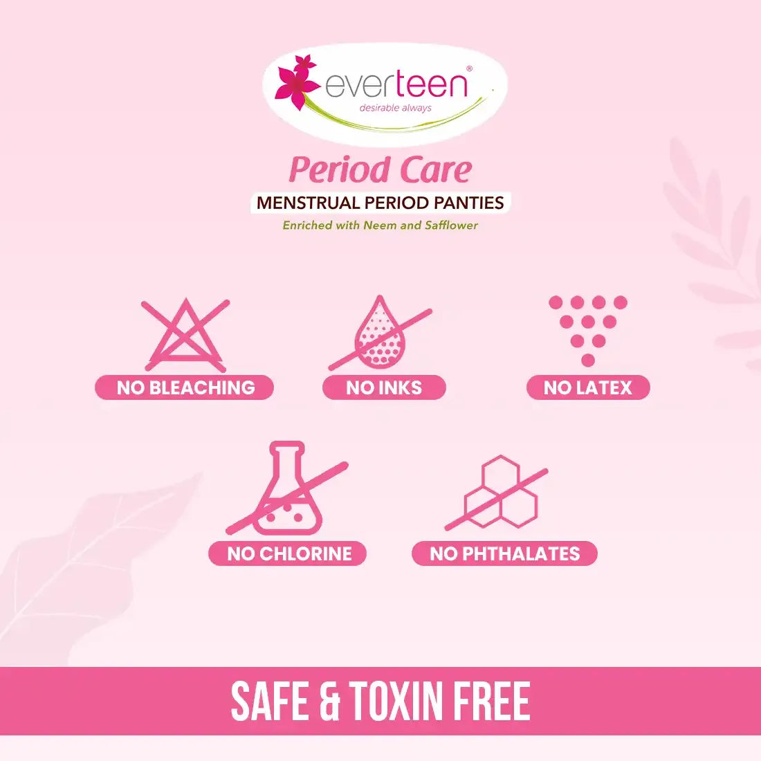 Everteen Disposable Period Panties, Enriched with Neem and Safflower