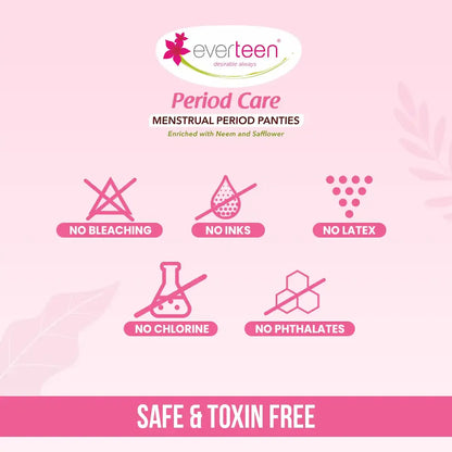 Everteen Disposable Period Panties, Enriched with Neem and Safflower